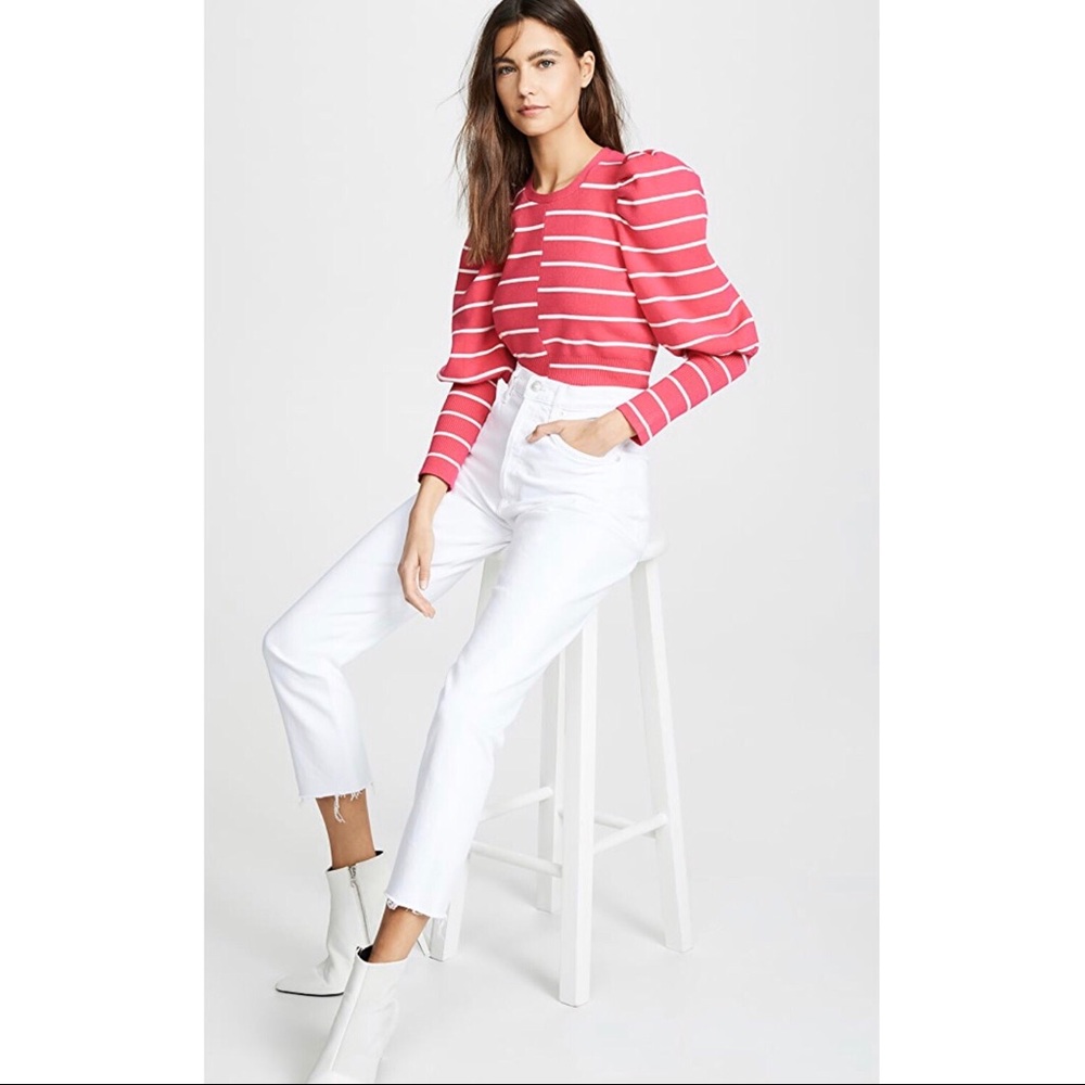 C/MEO COLLECTIVE Observe Sweater S EUC Pink White